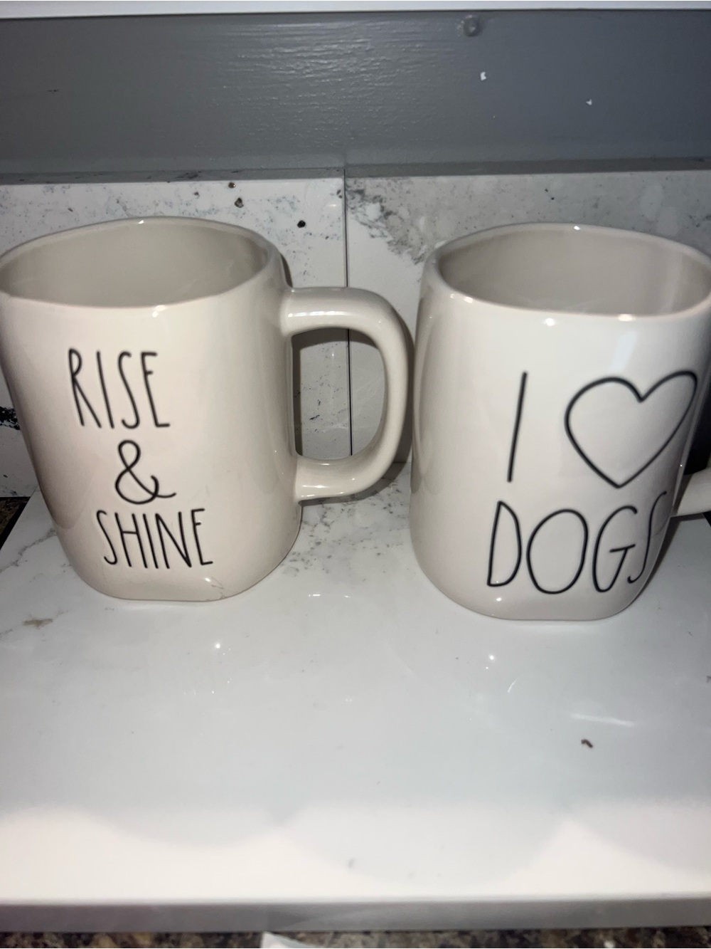 Rae Dunn ceramic mug set